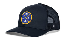 Load image into Gallery viewer, Los Angeles Trucker Hat | Black LA X Football Snapback