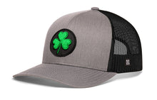 Load image into Gallery viewer, Shamrock Trucker Hat | Black St Patrick's Day Snapback