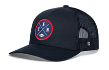 Load image into Gallery viewer, Tennessee Trucker Hat | Black TEN X Football Snapback