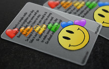 Load image into Gallery viewer, Colored Hearts - SmileCards (50)
