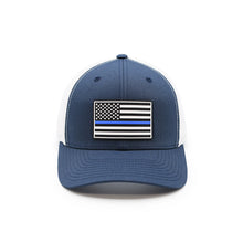 Load image into Gallery viewer, Thin Blue Line Flag PVC Patch Hat
