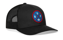 Load image into Gallery viewer, Buffalo Trucker Hat  |  Black BUF X Football Snapback
