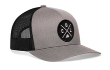 Load image into Gallery viewer, Colorado Trucker Hat  |  Gray-Black COL X Snapback
