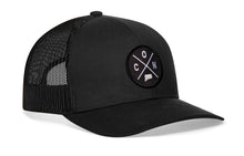Load image into Gallery viewer, Connecticut Trucker Hat  |  Black CON X Snapback
