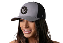 Load image into Gallery viewer, Dallas Trucker Hat  |  Gray-Black DAL X Snapback
