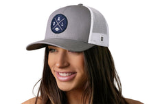 Load image into Gallery viewer, Dallas Trucker Hat  |  Gray-White DAL X Football Snapback
