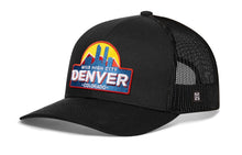 Load image into Gallery viewer, Denver Mile High City Trucker Hat  |  Black Cityscape Snapback
