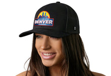 Load image into Gallery viewer, Denver Mile High City Trucker Hat  |  Black Cityscape Snapback
