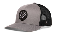 Load image into Gallery viewer, Denver Trucker Hat  |  Gray-Black DEN X Snapback
