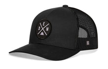 Load image into Gallery viewer, Denver Trucker Hat  |  Black DEN X Snapback
