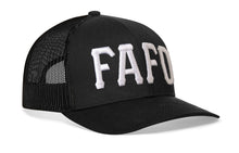 Load image into Gallery viewer, FAFO Trucker Hat  |  Black Fuck Around, Find Out Snapback
