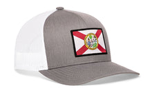 Load image into Gallery viewer, Florida Flag Trucker Hat  |  Black FL Snapback
