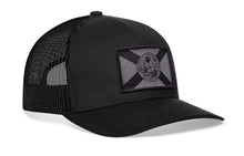 Load image into Gallery viewer, Florida Flag Trucker Hat  |  Black tactical Snapback
