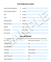 Load image into Gallery viewer, If I'm Not Here - The Information Your Family Will Look For First
