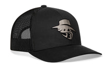 Load image into Gallery viewer, JBR Silver Logo  |  Black Metallic Leather Snapback
