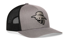 Load image into Gallery viewer, JBR Silver Logo  |  Gray Black Metallic Leather Snapback
