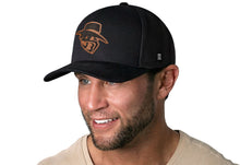 Load image into Gallery viewer, JBR Logo  |  Black Poly Leather Snapback
