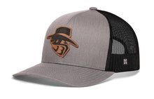 Load image into Gallery viewer, JBR Logo  |  Gray Black Poly Leather Snapback
