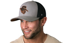 Load image into Gallery viewer, JBR Logo  |  Gray Black Poly Leather Snapback
