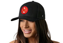 Load image into Gallery viewer, Kansas City Trucker Hat  |  Red Gold KC X  |  Black Snapback
