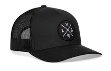 Load image into Gallery viewer, Las Vegas Trucker Hat  |  Black LVG X Snapback
