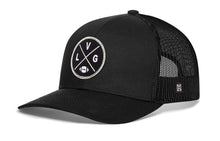 Load image into Gallery viewer, Las Vegas Trucker Hat  |  Black LVG X Football Snapback
