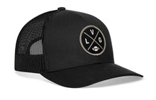Load image into Gallery viewer, Las Vegas Trucker Hat  |  Black LVG X Football Snapback
