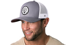 Load image into Gallery viewer, Detroit Trucker Hat  |  Gray White DET Snapback
