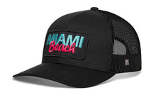 Load image into Gallery viewer, Miami Beach Trucker Hat  |  Black Beach Snapback
