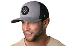 Load image into Gallery viewer, Minneapolis- St. Paul Trucker Hat  |  Gray-Black MSP X Snapback
