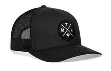 Load image into Gallery viewer, Montreal Trucker Hat  |  Black MTL X Snapback
