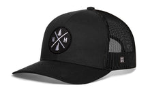 Load image into Gallery viewer, New Hampshire Trucker Hat  |  Black NH X Snapback
