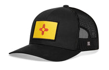 Load image into Gallery viewer, New Mexico Flag Trucker Hat  |  Black NM Snapback
