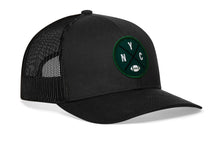 Load image into Gallery viewer, New York Trucker Hat  |  Black NYC X Football Snapback
