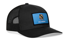 Load image into Gallery viewer, Oklahoma Flag Trucker Hat  |  Black Oklahoma Flag Snapback
