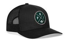 Load image into Gallery viewer, Philadelphia Trucker Hat  |  Black PHI X Football Snapback
