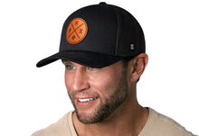 Load image into Gallery viewer, Phoenix Trucker Hat Leather  |  Black PHX X Snapback
