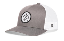 Load image into Gallery viewer, Phoenix Trucker Hat  |  Gray-White PHX X Snapback
