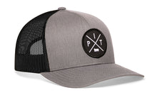 Load image into Gallery viewer, Pittsburgh Trucker Hat  |  Gray-Black PIT X Snapback
