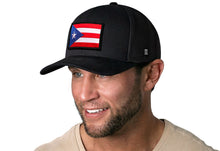 Load image into Gallery viewer, Puerto Rico Flag Trucker Hat  |  Black PR Snapback

