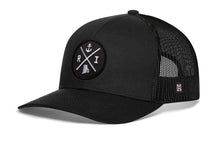 Load image into Gallery viewer, Rhode Island Trucker Hat  |  Black RI X Snapback
