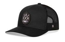 Load image into Gallery viewer, San Antonio Trucker Hat  |  Black SAN X Snapback
