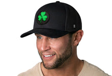 Load image into Gallery viewer, Shamrock Trucker Hat  |  Black St Patrick's Day Snapback
