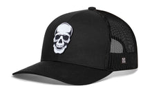 Load image into Gallery viewer, Skull Trucker Hat  |  Black  Snapback
