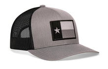 Load image into Gallery viewer, Texas Flag Trucker Hat  |  Gray-Black TX Snapback

