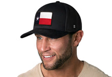 Load image into Gallery viewer, Texas Flag Trucker Hat  |  Black TX Snapback
