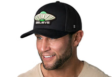 Load image into Gallery viewer, Believe Trucker Hat  |  Black Alien UAP Snapback
