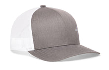 Load image into Gallery viewer, Cross Trucker Hat  |  Gray White Christian Snapback
