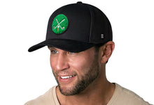 Load image into Gallery viewer, Golf Trucker Hat Chenille  |  Black Club X Snapback
