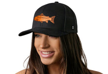 Load image into Gallery viewer, Salmon Trucker Hat  |  Black Salmon Snapback
